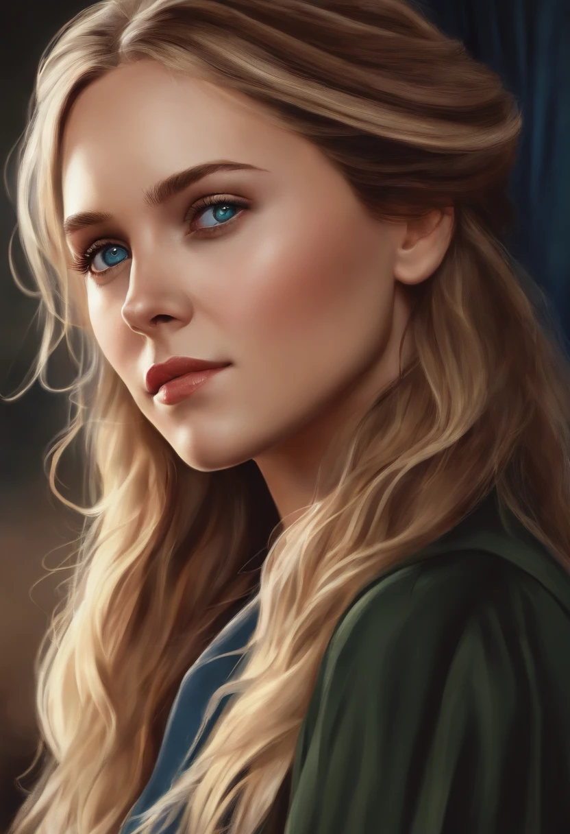 Elisabeth Olsen Anime, realistic