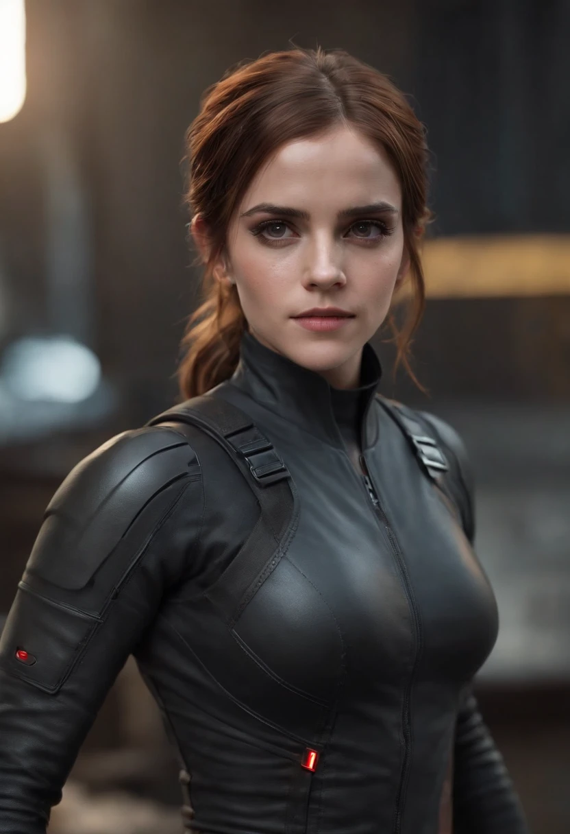 Emma Watson as a black widow from the Marvel universe, in an urban environment, super detailed, super detailed black widow costume, high-quality face study, full body, super quality for competition, (perfect body: 1.1), (short wavy hair: 1.2), whole body, casual pose, beautiful pose, (extremely detailed CG 8k wallpaper), (extremely delicate and beautiful), (masterpiece), (best quality: 1.0), (ultra-high resolution: 1.0), beautiful lighting, perfect lighting, realistic shadows, [high resolution], detailed skin, super detailed (((colorful))), Digital art, Metal Gear Solid concept art, Full Body concept art, Expert concept art with high detail, Concept art such as Ernest Halimov, FPS game concept art, Concept art, Craig Mullins style, Video game concept art, 4k