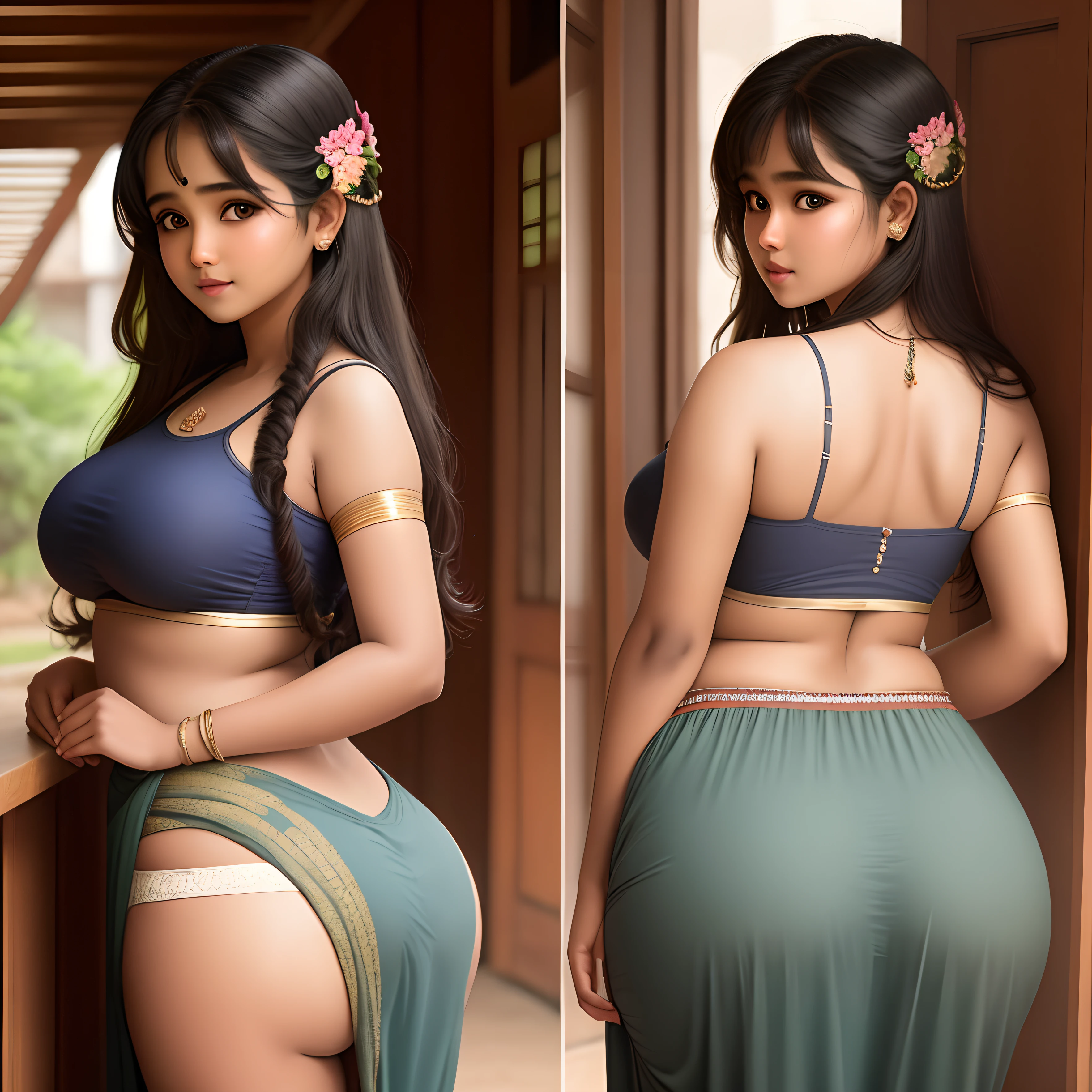 SRI lankan look, beautiful big ass.cute girl