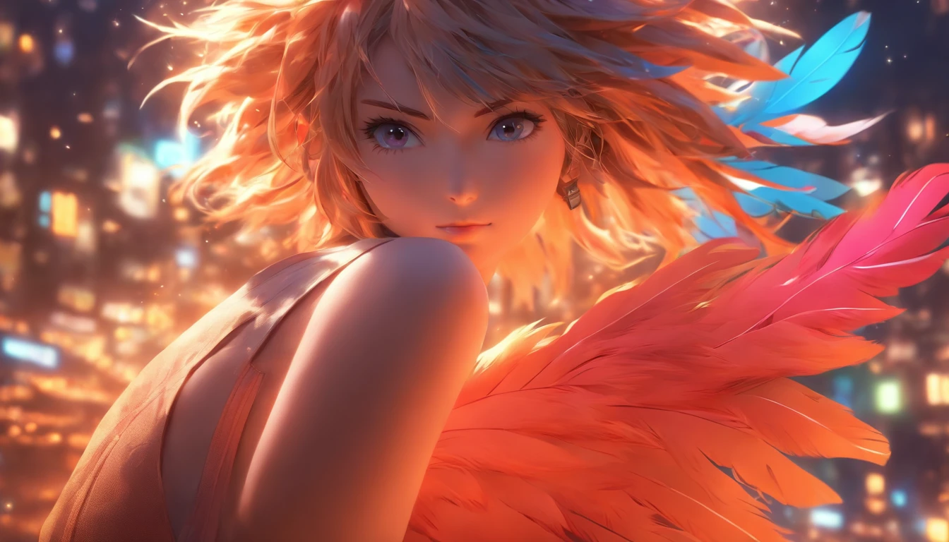 1girl, masterpiece, best quality, photorealistic, feather_doulikui, sitting