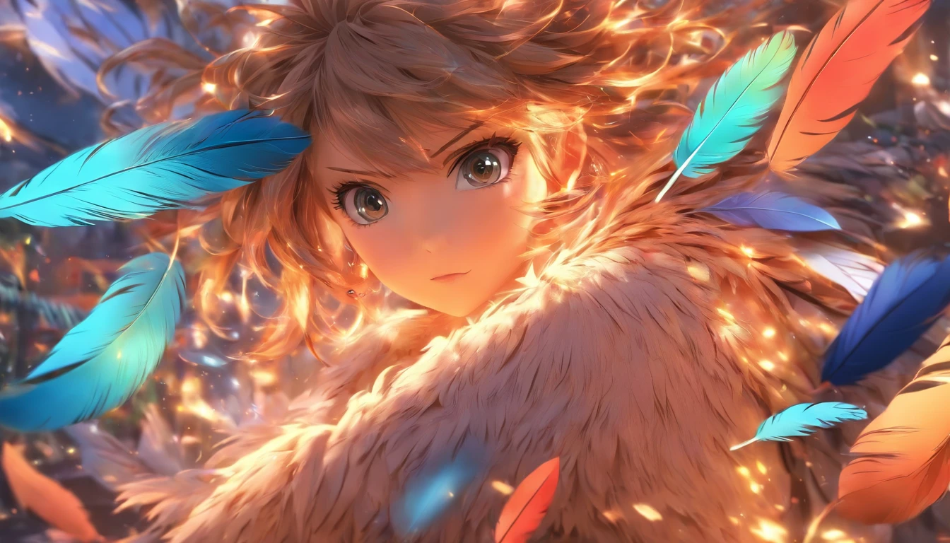 1girl, masterpiece, best quality, photorealistic, feather_doulikui, sitting