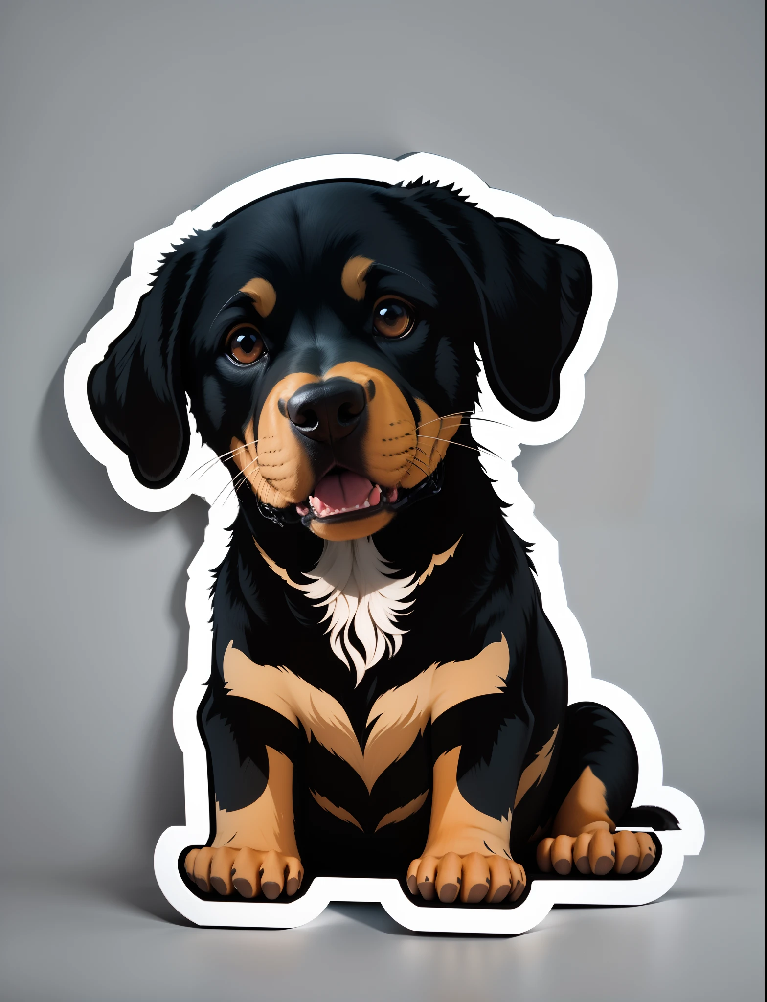 make it into a real 3d look dog