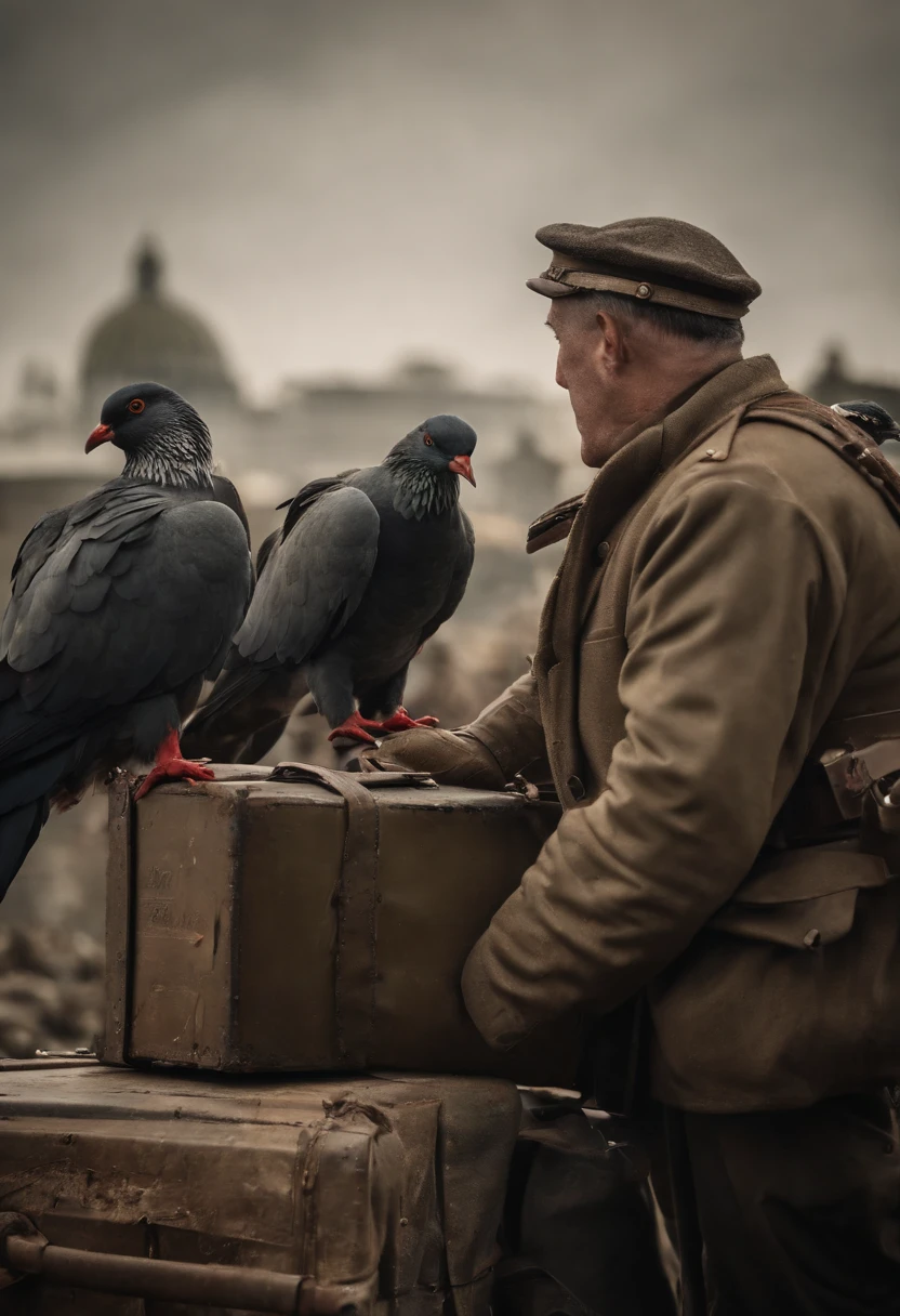 carrier pigeons in WWII