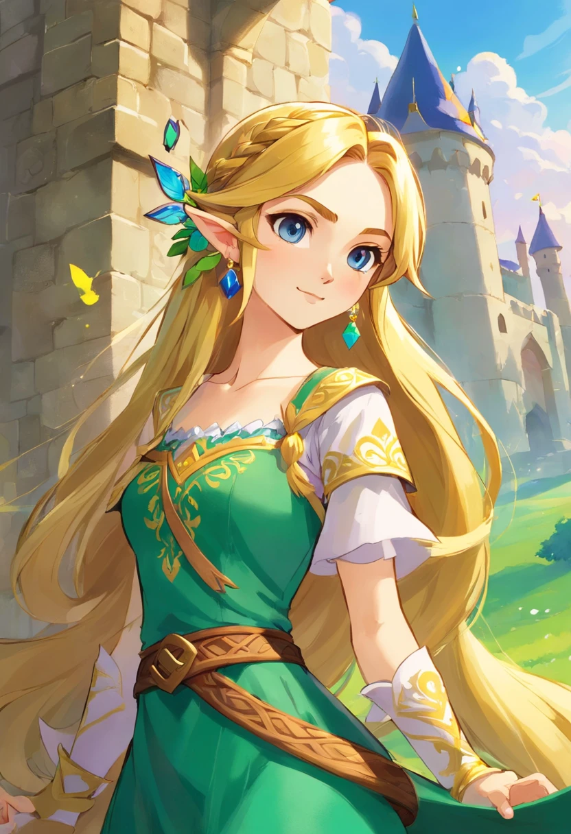 Zelda como Rapunzel