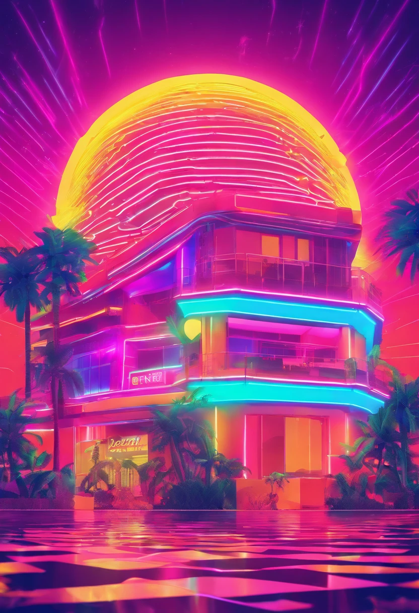 Neon cassino house