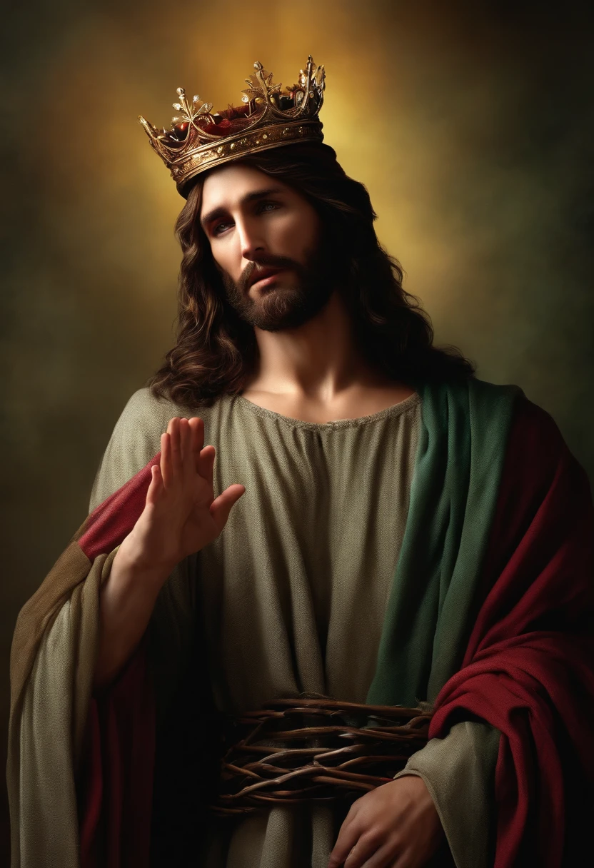 Jesus with crown of thorns