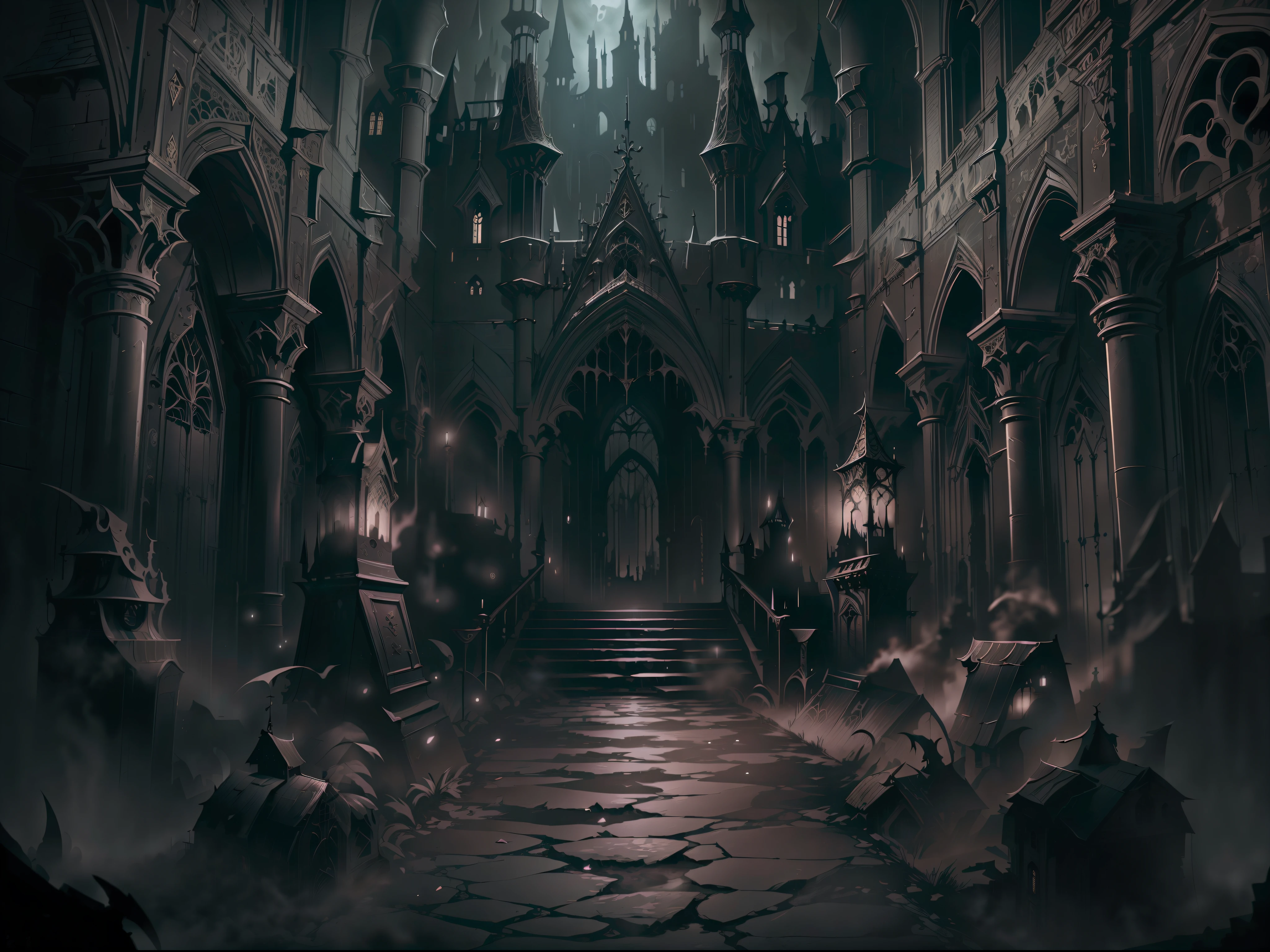 dark castle environment, gothic castle, dark castle background, medieval dark fantasy, dark fantasy style, dark fantasy artwork, scary gothic architecture, dark souls concept art, gothic concept, dark concept art, dark fantasy fortress, arafed castle, HDR rendering, super texture, super detail, high detail, maximum texture, 8K