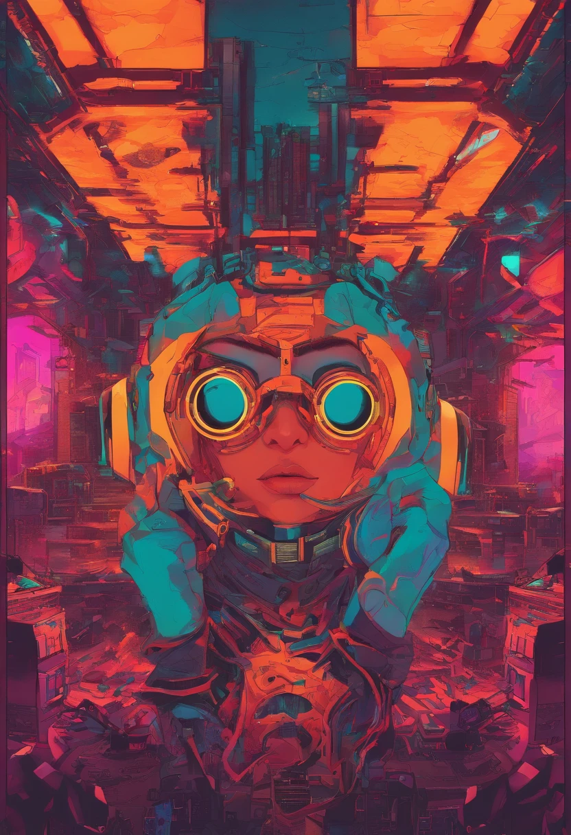 (Highly detailed: 1.2), (Canon EOS R6 best quality: 1.2), (8K: 1.0), (EMB-RRF-Low: 1.0), (Many large black tattoos on cybernetic heads open in the middle,Show inside, Detailed face, hyper detail eyes,Wearing high-tech sunglasses with a holographic display 1.2), Sharp focus (an award winning photograph: 1.2), (subsurfacescattering: 1.2), (subsurfacescattering: 1.2). 1.1) (A beautiful ultra-fine robot: 1.2), ( ultra detailed hair: 1.2), (wonderful body: 1.2), (full bodyesbian: 1.2), (Dynamic stance :1.2), neonlight, (detailed cybernetic eyes:1.1), Close-up (Hyperrealistic:1.2), roleplaying, Cyberpunk 2077 style, Dramatic lighting, (Highly detailed futuristic cityscapes:1.2), (Sci-fi: 1.2). 1.2), Professional portrait photography, author:WLOP Greg Rutkowski Jeffrey Simpson Alphonse Mucha