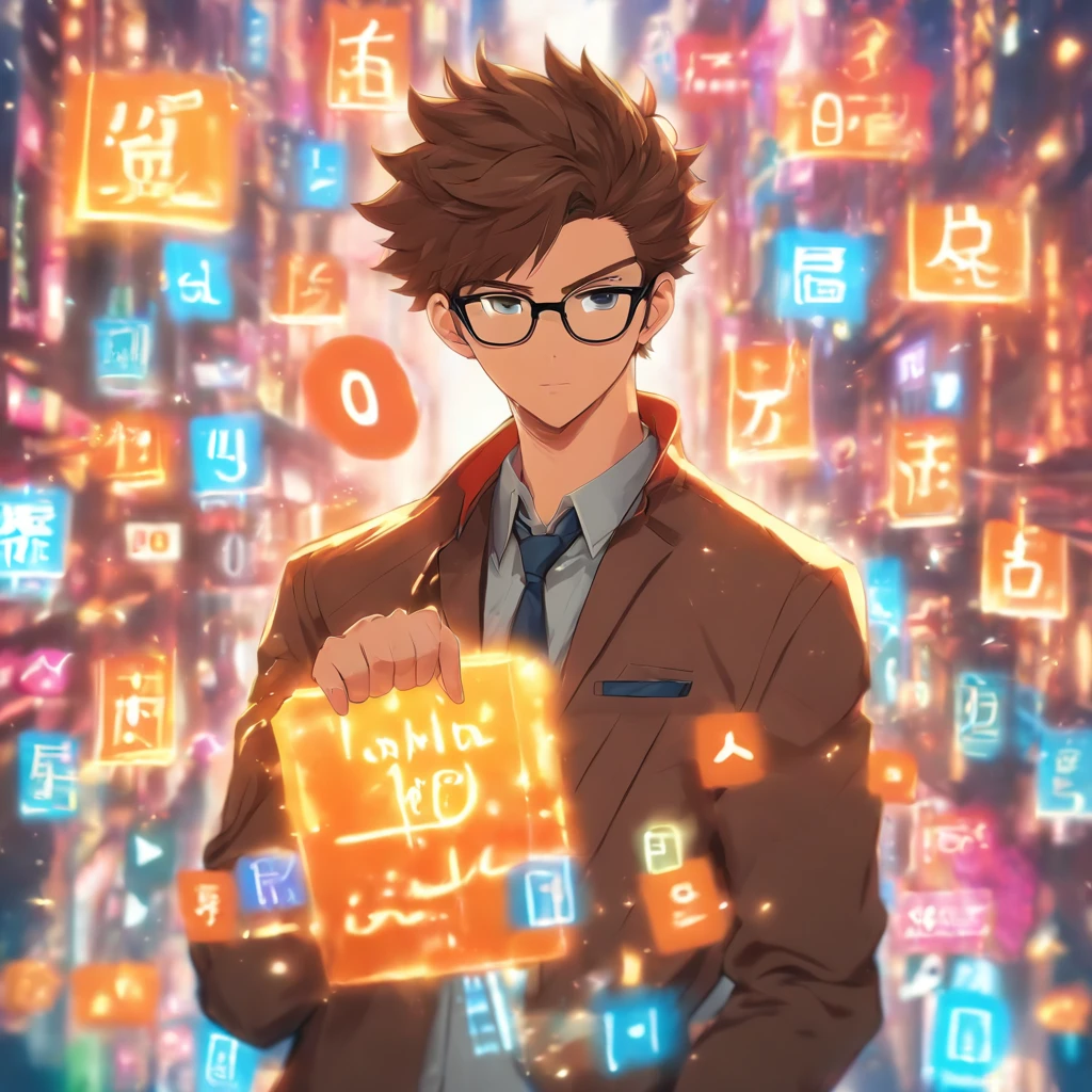 A man with short brown hair and a stubble beard, wearing eyeglasses, wearing suit and a jacket, holding a sign that says, “Thanks for 1000 followers”