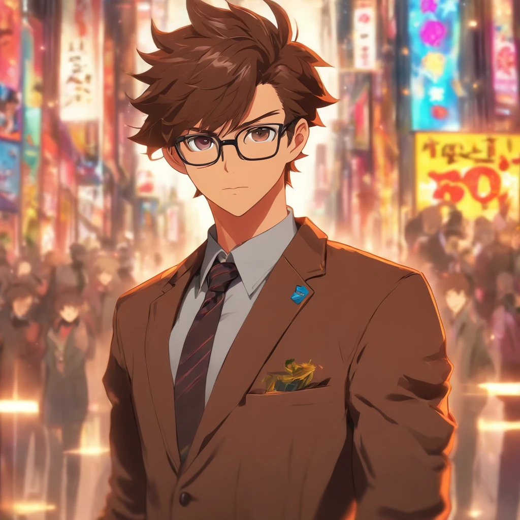 A man with short brown hair and a stubble beard, wearing eyeglasses, wearing suit and a jacket, holding a sign that says, “Thanks for 1000 followers”