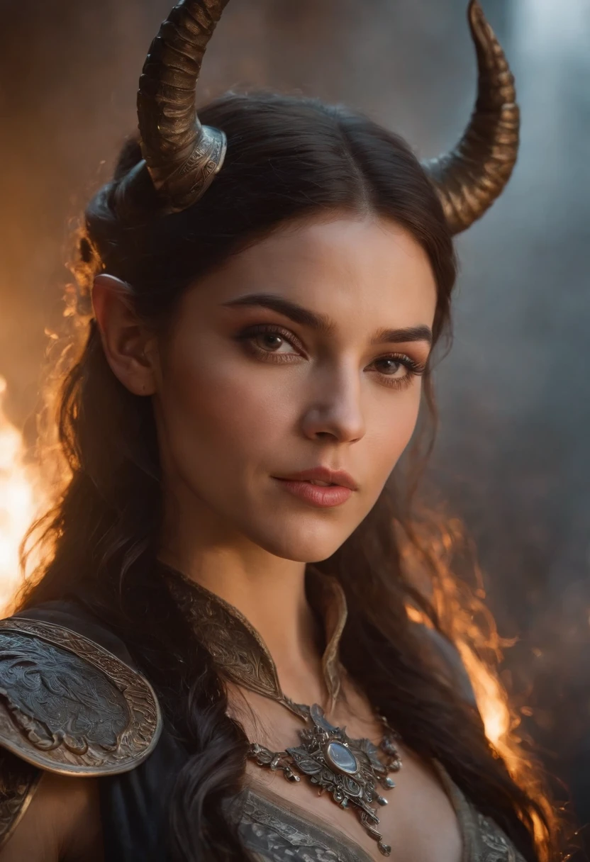 personagem femininho segurando um cetro, linda mulher, epic fantasy HD art style, Epic fantasy art style, Artgerm detalhado, Astri Lohne, Tiefling, Inspirado em Kris de Deltarrune
