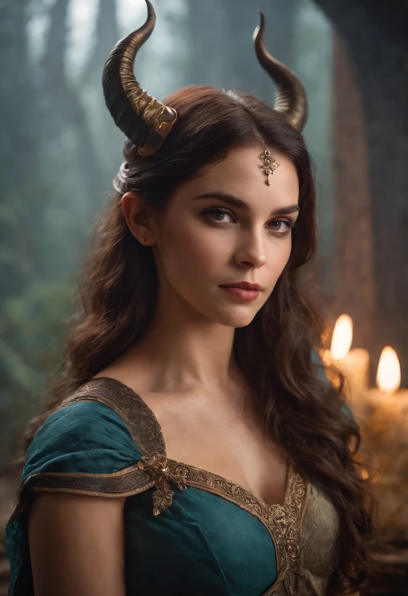 personagem femininho segurando um cetro, linda mulher, epic fantasy HD art style, Epic fantasy art style, Artgerm detalhado, Astri Lohne, Tiefling, Inspirado em Kris de Deltarrune