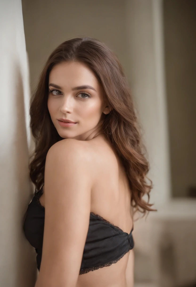 mulher sexy, 20 anos, esguio, atletic, pele bronzeada brilhante, Seios enormes, cintura fina, cabelos loiros cacheados, lingerie branca, Realistic, fotografia, real, natural