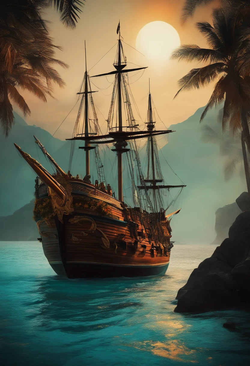 crie um pirata e um tesouro
