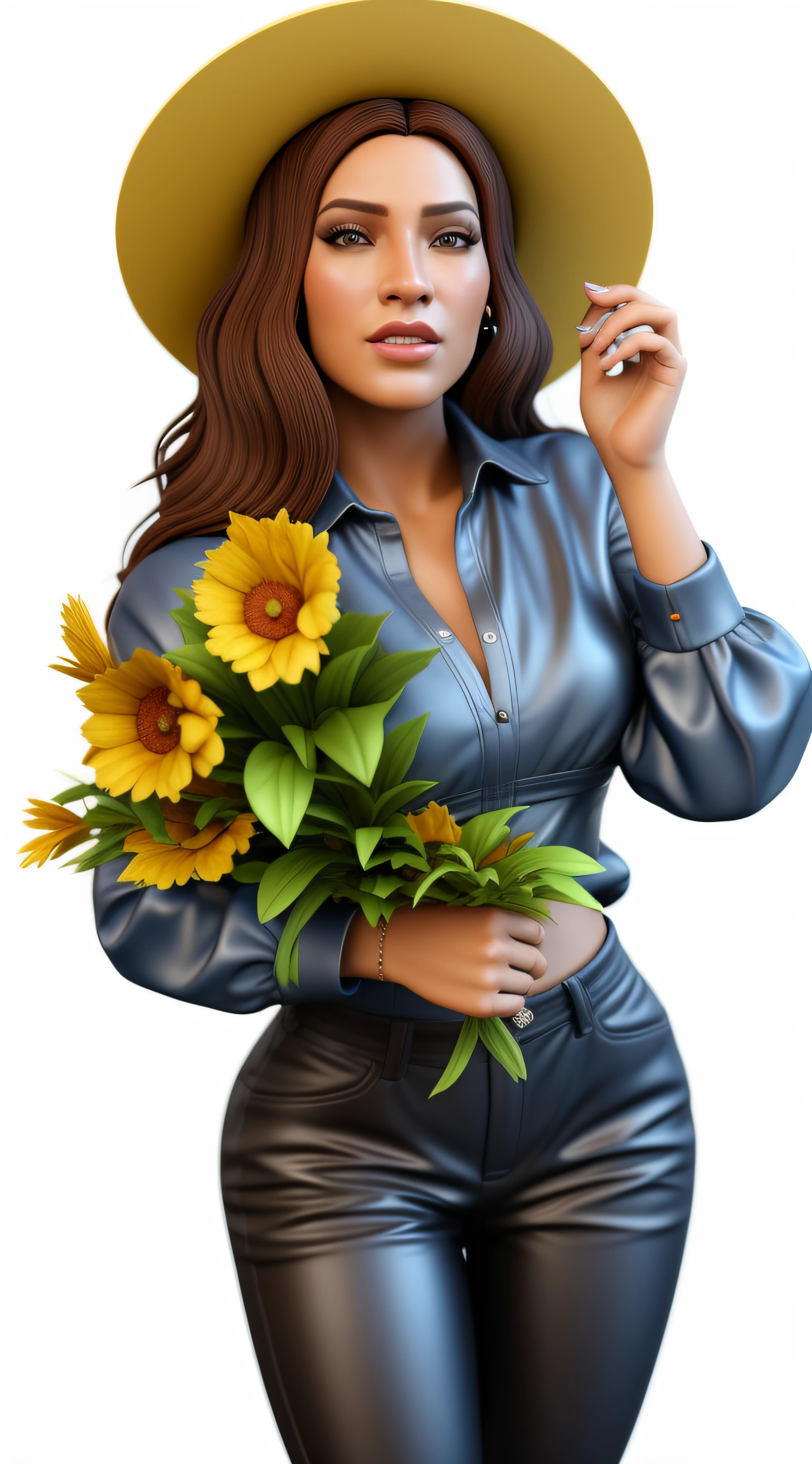 mulher, cabelo loiro dourado, caricatura caricatura render 3D, Recursos extremamente exagerados, altamente detalhado, Arnold render, Arte de Zbrush por Gabriel Soares, instagram, art-station, 8k, cinemactic.
