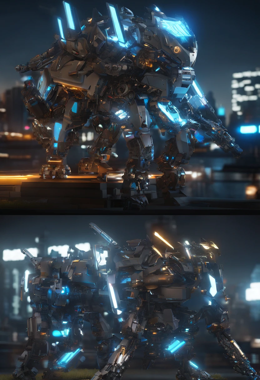 A vibrant scene unfolds in this Stable Diffusion prompt, showcasing the imaginative concept of "if Eevee was a Steel-type Pokemon". The prompt guides the generation of a high-quality image with attention to detail. Let's dive into the prompt composition: best quality,4k,8k,highres,masterpiece:1.2,ultra-detailed,realistic,photorealistic:1.37,metallic fur,shimmering eyes,glowing silver mane,strong and sturdy body,elegant and agile movements,sparkling steel aura,mechanical enhancements,steel armor plating,sharp and precise steel claws,steel-elemental special abilities,urban background,steely landscapes,steel structures blending with nature,vivid colors,dynamic lighting,bokeh,industrial aesthetics,concept art In this prompt, we ensure the image's exceptional quality with multiple tags. The "(best quality,4k,8k,highres,masterpiece:1.2)" emphasizes a visually stunning and detailed outcome, while "ultra-detailed" highlights the precision of the image. We set the tone for realism with "realistic,photorealistic:1.37" to generate visually convincing results. To depict the essence of Eevee as a Steel-type Pokemon, we incorporate tags like "metallic fur" and "shimmering eyes" to reflect its new steel attributes. Additionally, we describe its appearance with "glowing silver mane," "strong and sturdy body," and "elegant and agile movements" to capture its majestic presence. To further enhance the Steel-type theme, we include tags like "sparkling steel aura," "mechanical enhancements," and "steel armor plating," emphasizing the transformation of Eevee into a formidable steel warrior. We use "sharp and precise steel claws" to highlight its powerful offensive capabilities, and "steel-elemental special abilities" to bring its newfound powers to life. To provide context and a visually appealing background, we add tags like "urban background," "steely landscapes," and "steel structures blending with nature."