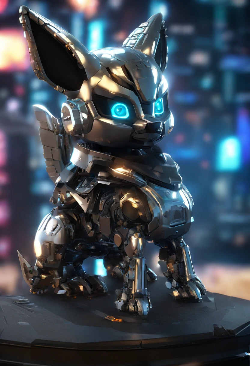 A vibrant scene unfolds in this Stable Diffusion prompt, showcasing the imaginative concept of "if Eevee was a Steel-type Pokemon". The prompt guides the generation of a high-quality image with attention to detail. Let's dive into the prompt composition: best quality,4k,8k,highres,masterpiece:1.2,ultra-detailed,realistic,photorealistic:1.37,metallic fur,shimmering eyes,glowing silver mane,strong and sturdy body,elegant and agile movements,sparkling steel aura,mechanical enhancements,steel armor plating,sharp and precise steel claws,steel-elemental special abilities,urban background,steely landscapes,steel structures blending with nature,vivid colors,dynamic lighting,bokeh,industrial aesthetics,concept art In this prompt, we ensure the image's exceptional quality with multiple tags. The "(best quality,4k,8k,highres,masterpiece:1.2)" emphasizes a visually stunning and detailed outcome, while "ultra-detailed" highlights the precision of the image. We set the tone for realism with "realistic,photorealistic:1.37" to generate visually convincing results. To depict the essence of Eevee as a Steel-type Pokemon, we incorporate tags like "metallic fur" and "shimmering eyes" to reflect its new steel attributes. Additionally, we describe its appearance with "glowing silver mane," "strong and sturdy body," and "elegant and agile movements" to capture its majestic presence. To further enhance the Steel-type theme, we include tags like "sparkling steel aura," "mechanical enhancements," and "steel armor plating," emphasizing the transformation of Eevee into a formidable steel warrior. We use "sharp and precise steel claws" to highlight its powerful offensive capabilities, and "steel-elemental special abilities" to bring its newfound powers to life. To provide context and a visually appealing background, we add tags like "urban background," "steely landscapes," and "steel structures blending with nature."