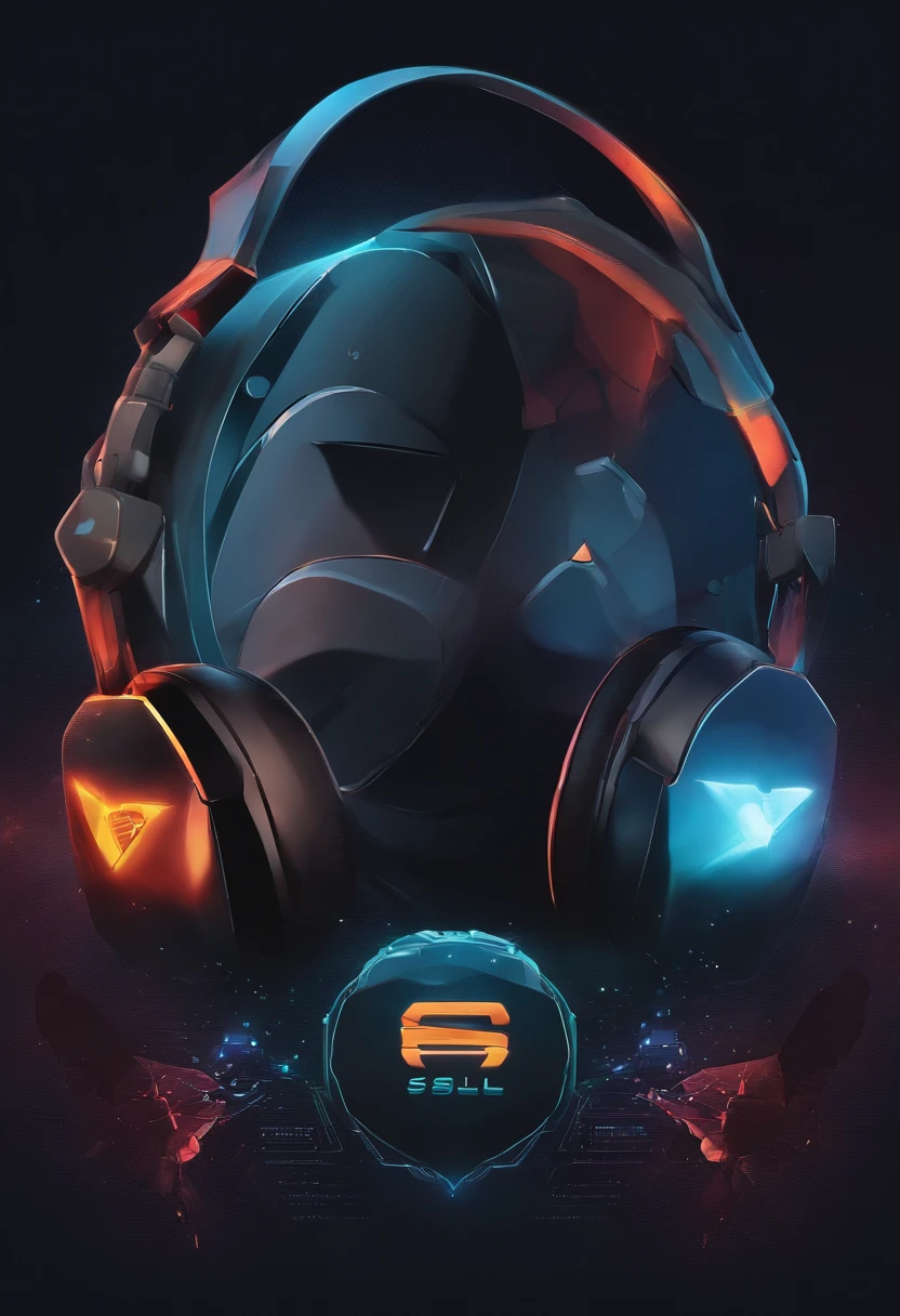 Develop a profile image for our Discord game store that incorporates our logo and conveys a sense of gamer community. Adicione elementos como controles de videogame, keyboards or headphones to highlight our passion for gaming