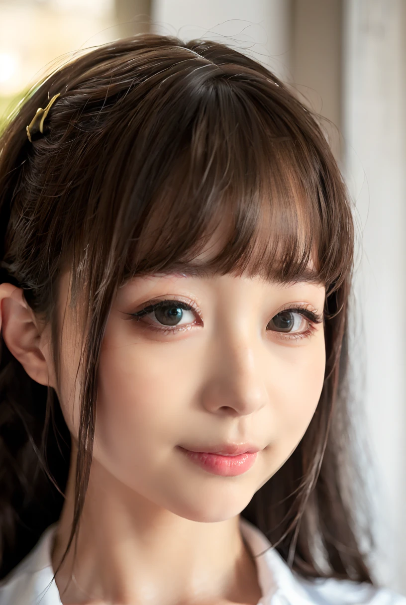(8K、RAW、proffesional、top-quality、masterpiece:1.2)、(realisitic、Photorealsitic:1.37)、The ultra-detailliert、(portlate)、(Highest Detail Skin:1.2)、(Highest Detail Face:1.2)、cinematlic lighting、1girll、full bodyesbian、a smile、the pose