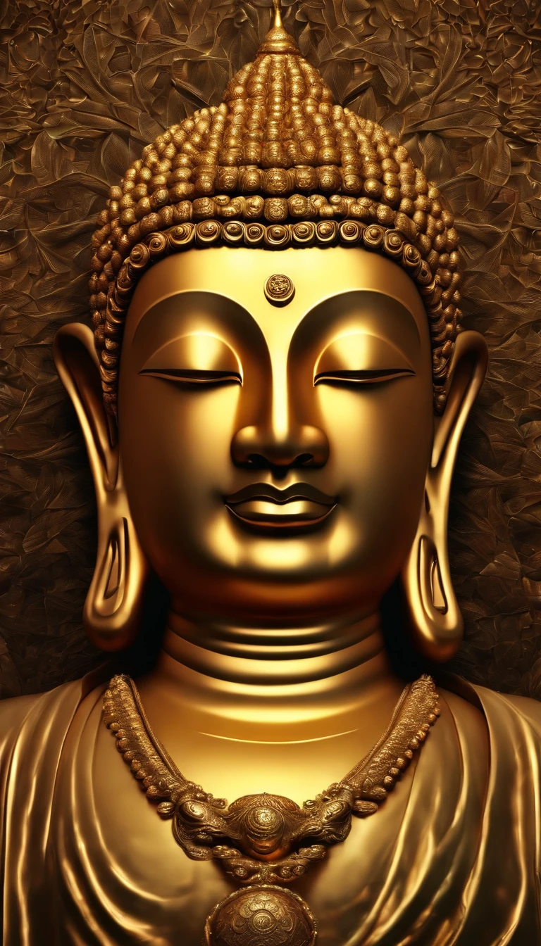 (Pho)Buddha's face,Buddha of Heaven and Earth,surrealism, high detailing, Hyper-Realism, stereograms, Cinematic lighting, god rays, nffsw, masutepiece, Textured skin, Best Quality, hight resolution、Nipples hide