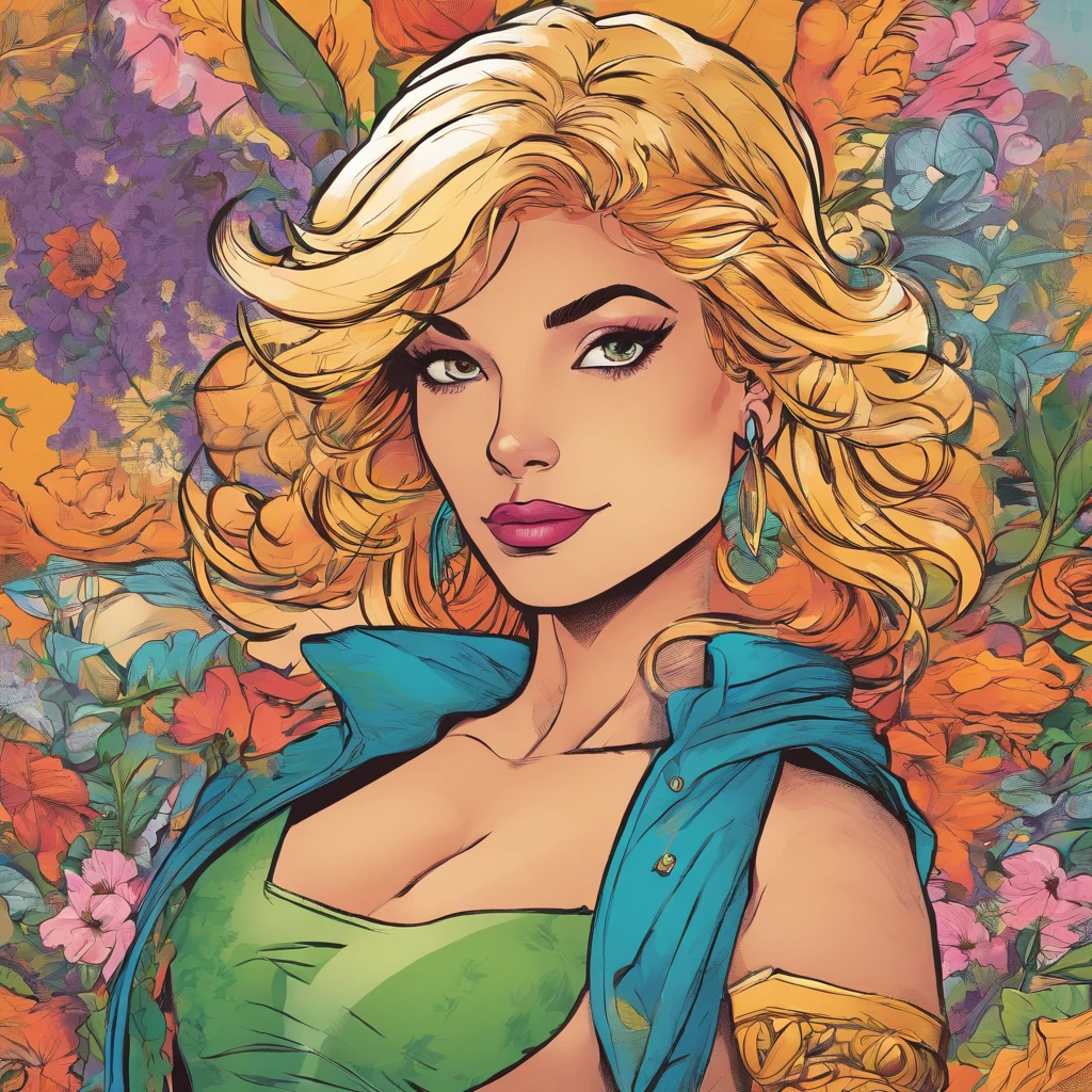 Uma mulher em estilo realista, colorido, Lente 35mm, Cidade em segundo plano