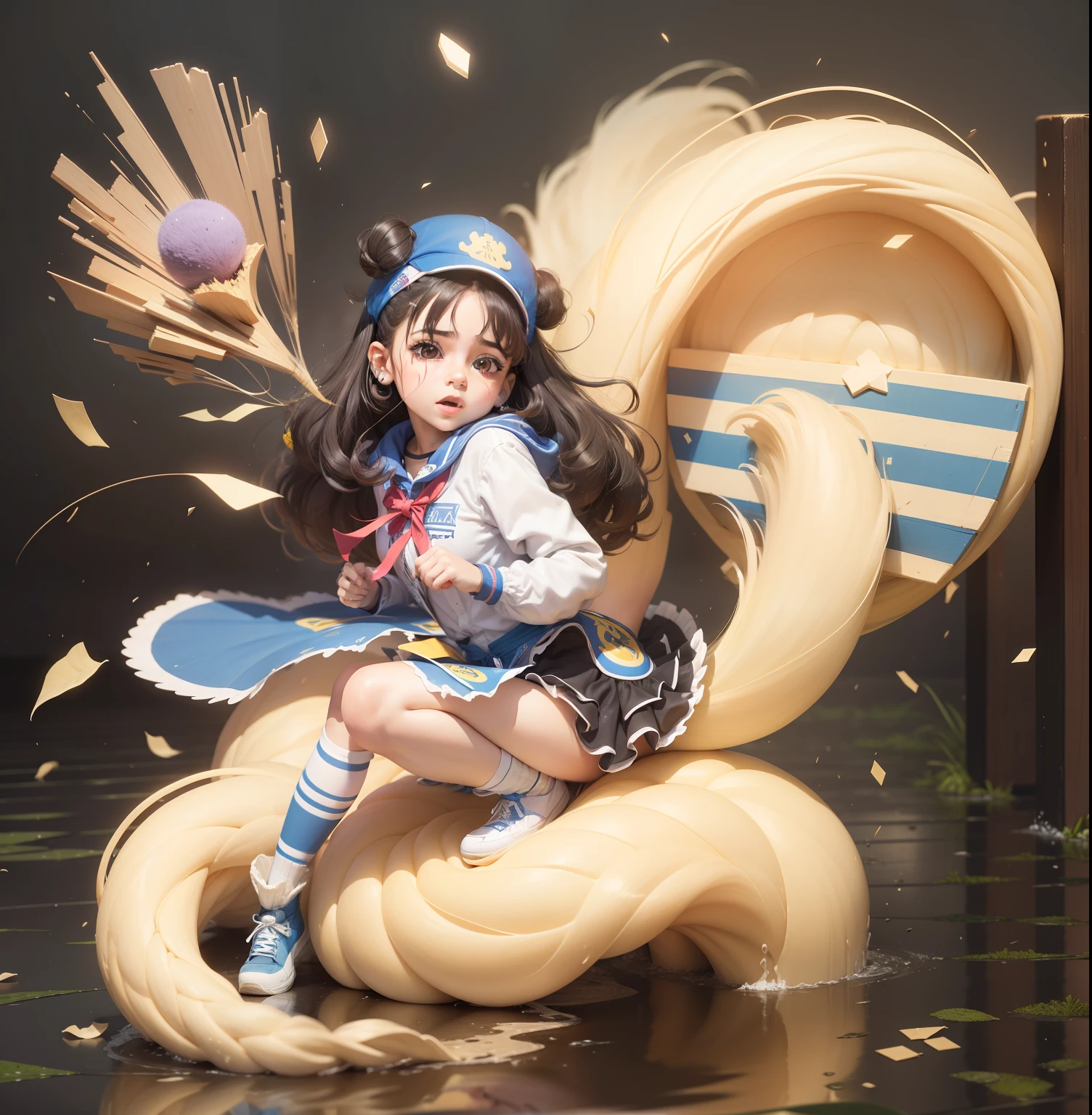 Menina nua, menina, ultra detalhado, realista.