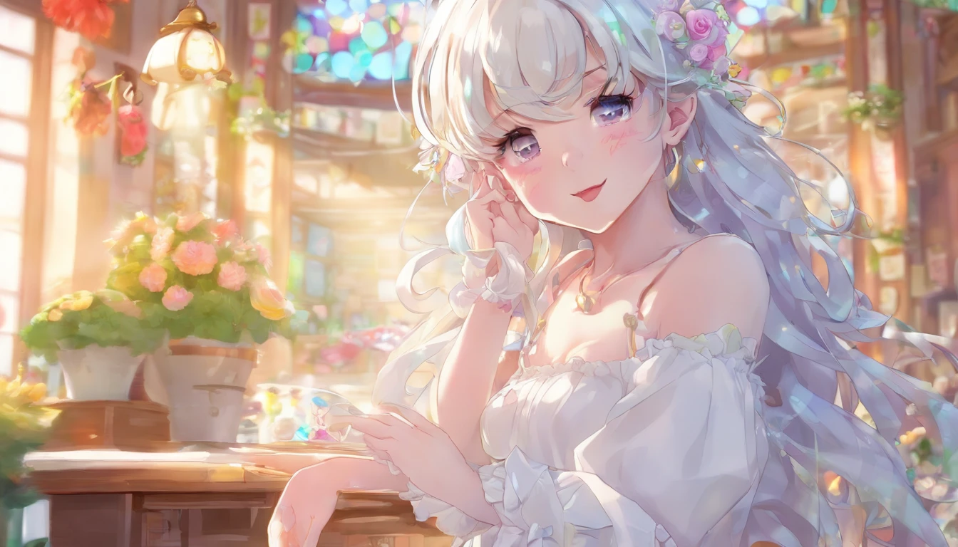 ((masterpiece)), ((best quality)), (ultra detailed:1.2), highly detailed, (horror), (ultra detailed illustration of In Ghost of a singing translucent woman in white dress:1.2), (sing:1.3), (solo), (pale skin:1.4), (white color hair:1.3), (whites of the eyes:1.2), Inside the room, (nighttime), (Silent Hill),