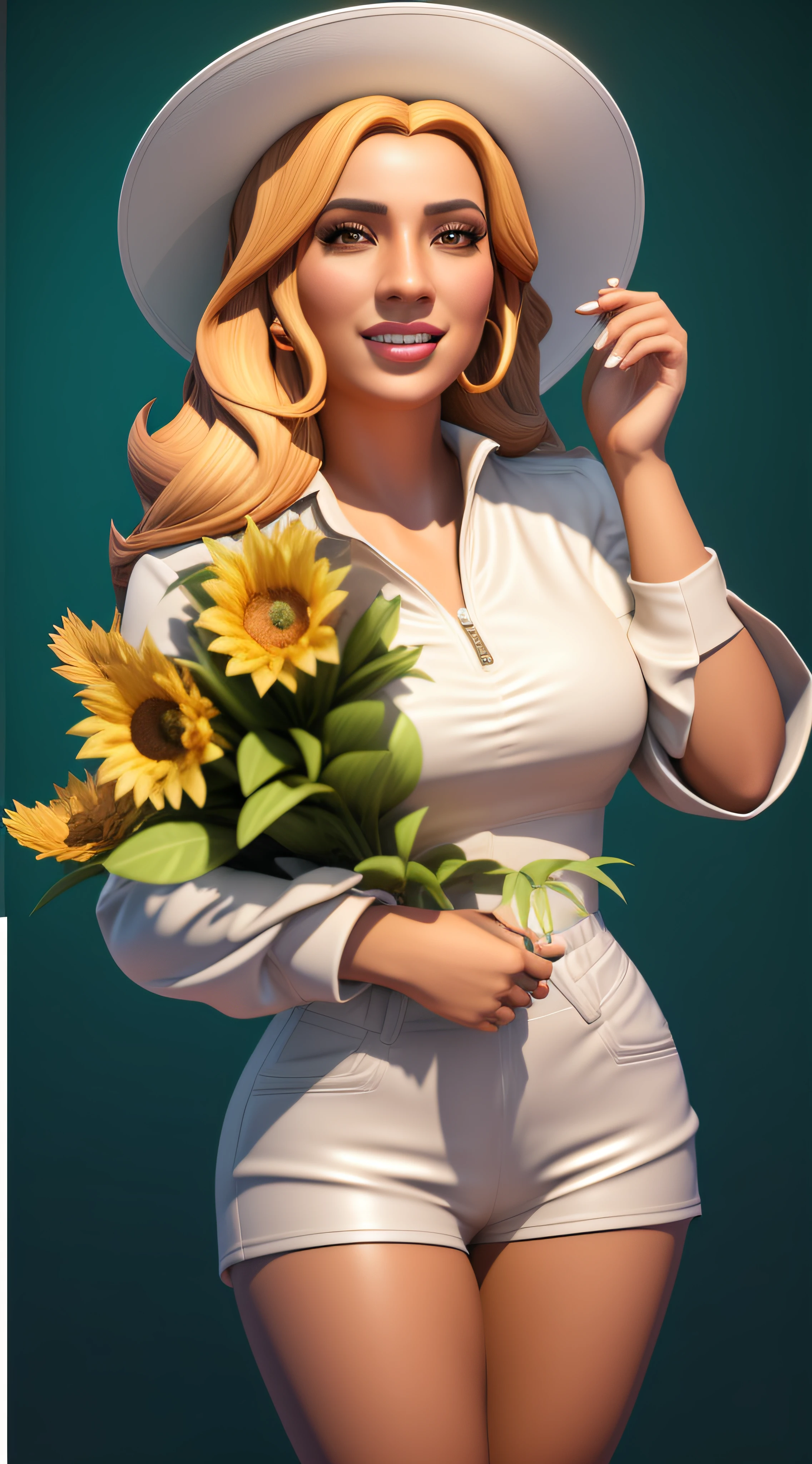 mulher, cabelo loiro dourado, caricatura caricatura render 3D, Recursos extremamente exagerados, altamente detalhado, Arnold render, Arte de Zbrush por Gabriel Soares, instagram, art-station, 8k, cinemactic.