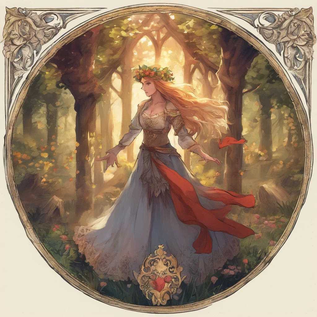 top-quality, masterpiece, ultra-detailliert, elvish, Being in a European village, At the concert, Sad atmosphere