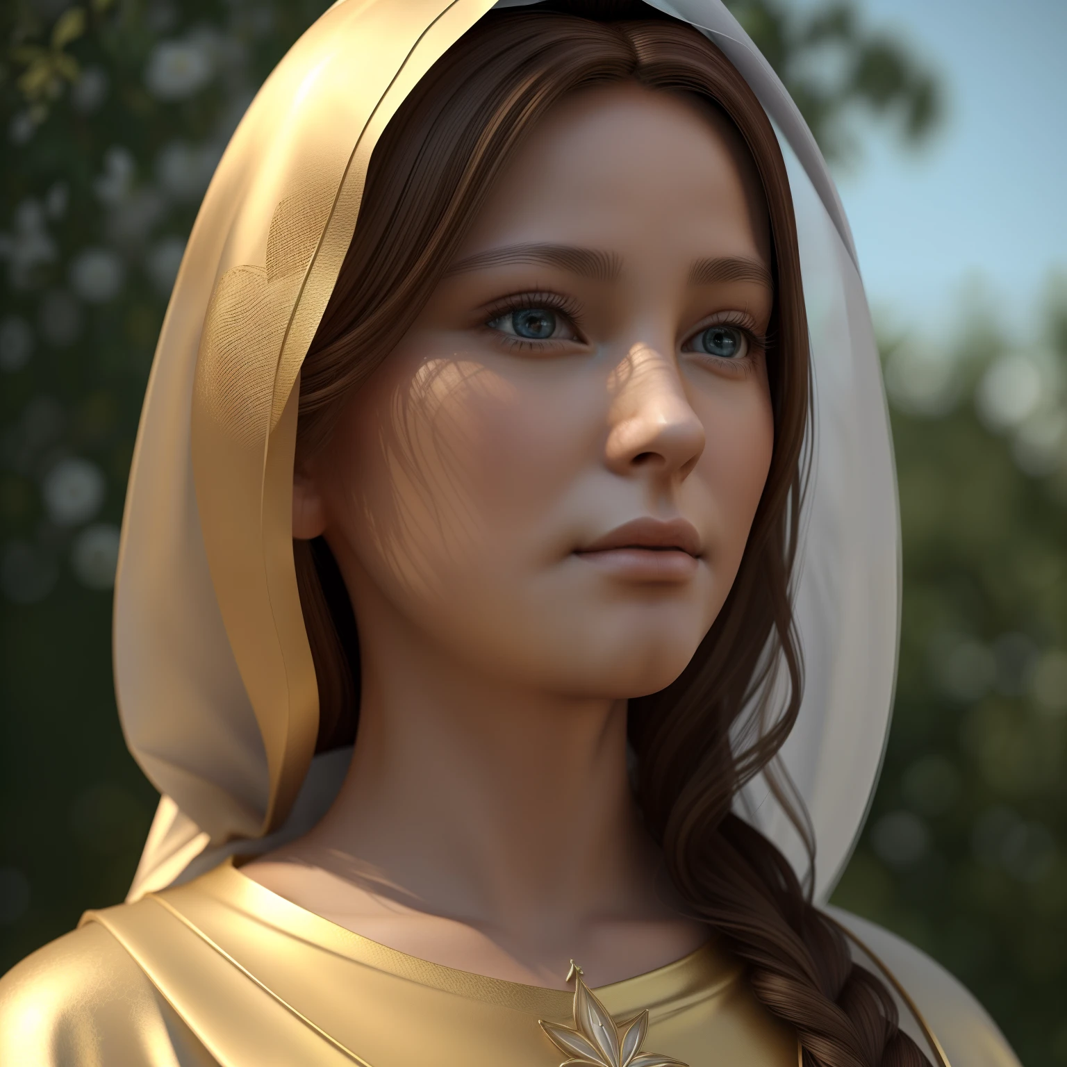 (((Holy virgin mary of carmel))) Masterpiece, (Best quality: 1.2), (Super fine: 1.2), Illustration, (Extremely delicate and beautiful: 1.2), Film angle, Floating, (Beautiful detail eye: 1.1), (Detail Light: 1.1), Film lights, Delicate sky, Blue eyes, (High ponytail: 1.1), Layer, Bright eyes, Starry sky, (Light particles: 1.1) drawing, blossom. (masterpiece), (best quality), (photorealistic:1.3), 8k, detailed skin texture, detailed cloth texture, beautiful detailed face, intricate details, ultra detailed (full-length body:1.2)