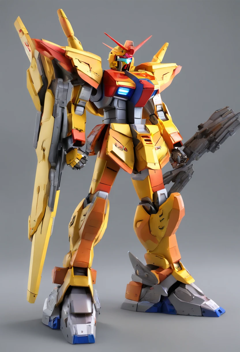Japanese Wind Spirit Gundam,Rainstorm site,Protect plants,sunlights