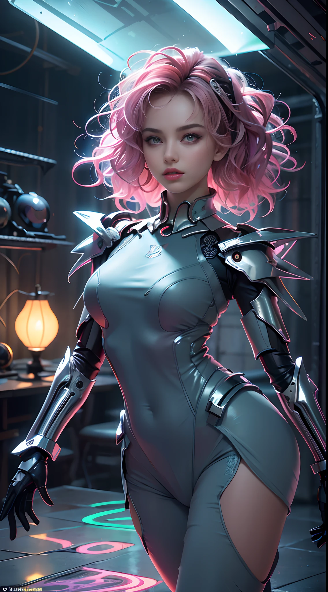 motor irreal:1.4,UHD,La mejor calidad:1.4, fotorrealista:1.4, textura de la piel:1.4, obra maestra:1.8,obra-prima, mejor calidad, 1girl, Chica Ives, mecha, beautiful lighting, (neon light: 1.2), (noche: 1.5), "obra-prima, mejor calidad, 1chica, Retrato de cuerpo entero, pose sensual, ojos azules, cabello multicolor+amarillo:1.3+verde:1.3, Piernas esculpidas y curvas tentadoras, pechos llenos, Cara hermosa, muchas gotas de agua, nubes,ciborg:1.4,twilights, Planta abierta, acuarela, neon light:1.2, noche:1.5, mecha, beautiful lighting, Bright neon light: 1.2, Noche misteriosa inolvidable: 1.5",,hermosas manos finas