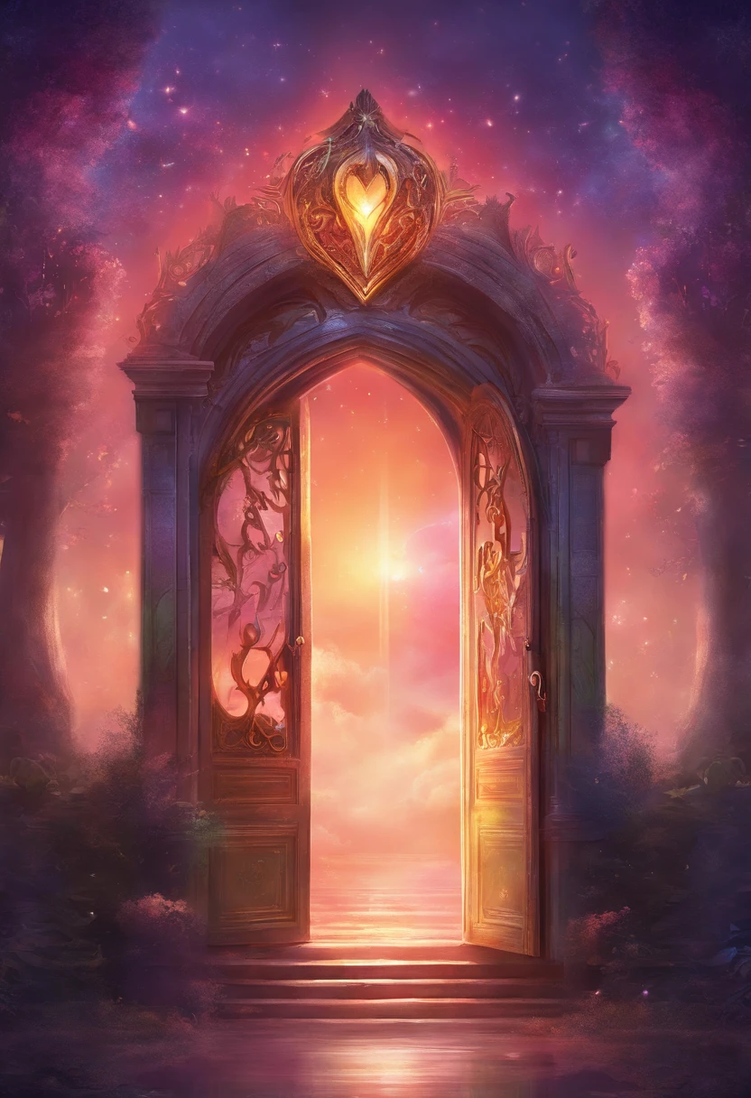 Magical heart door