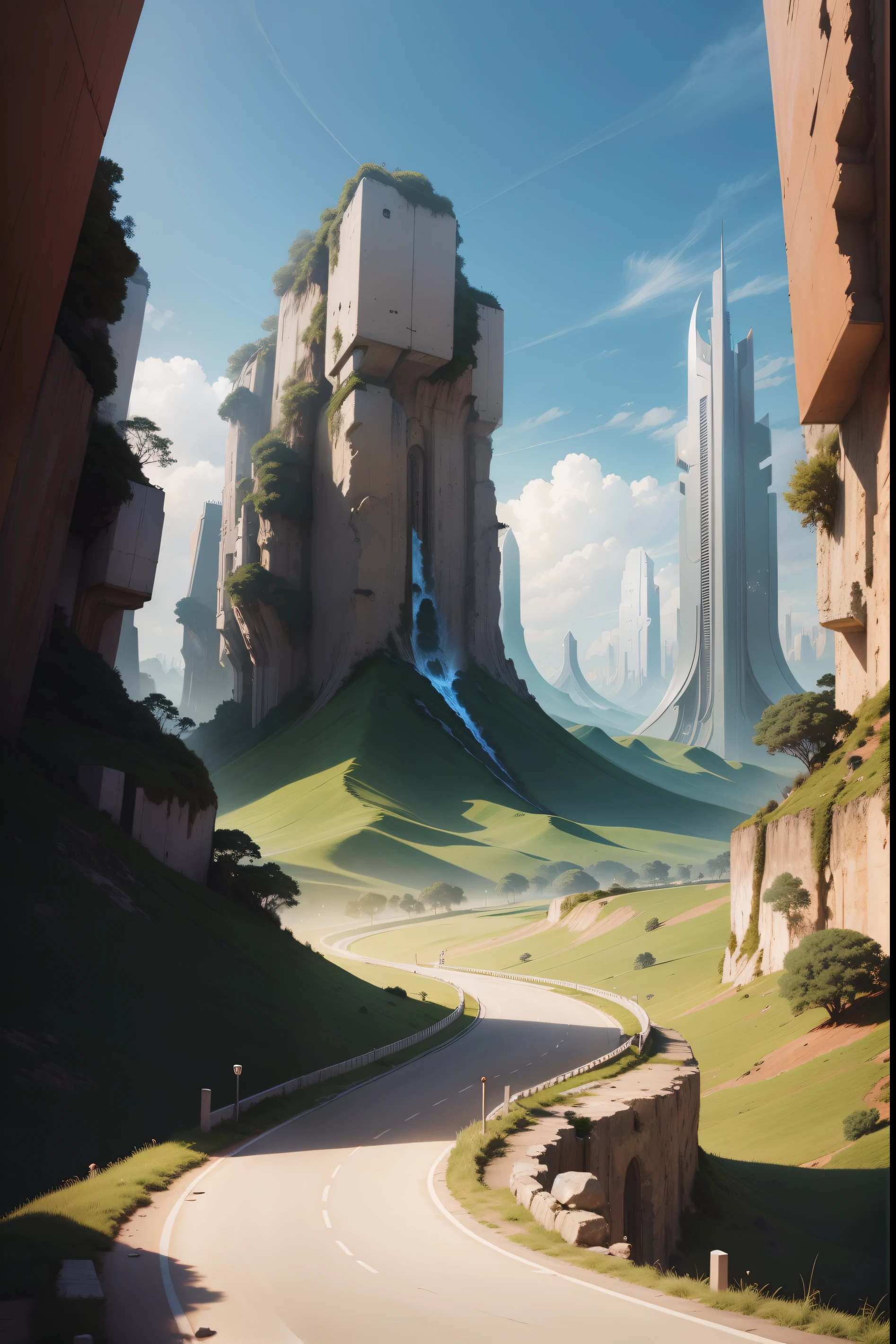 futuristic city