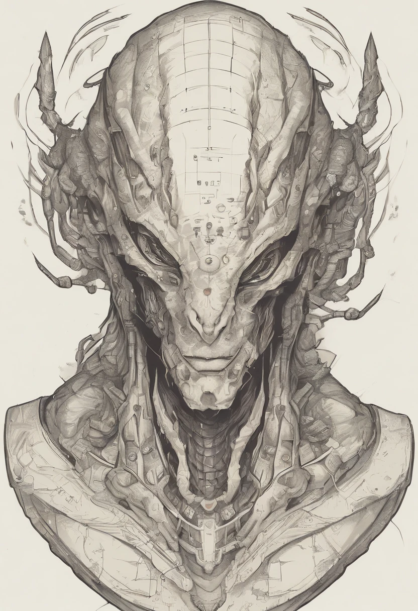 alien portrait (upper body:1.5)