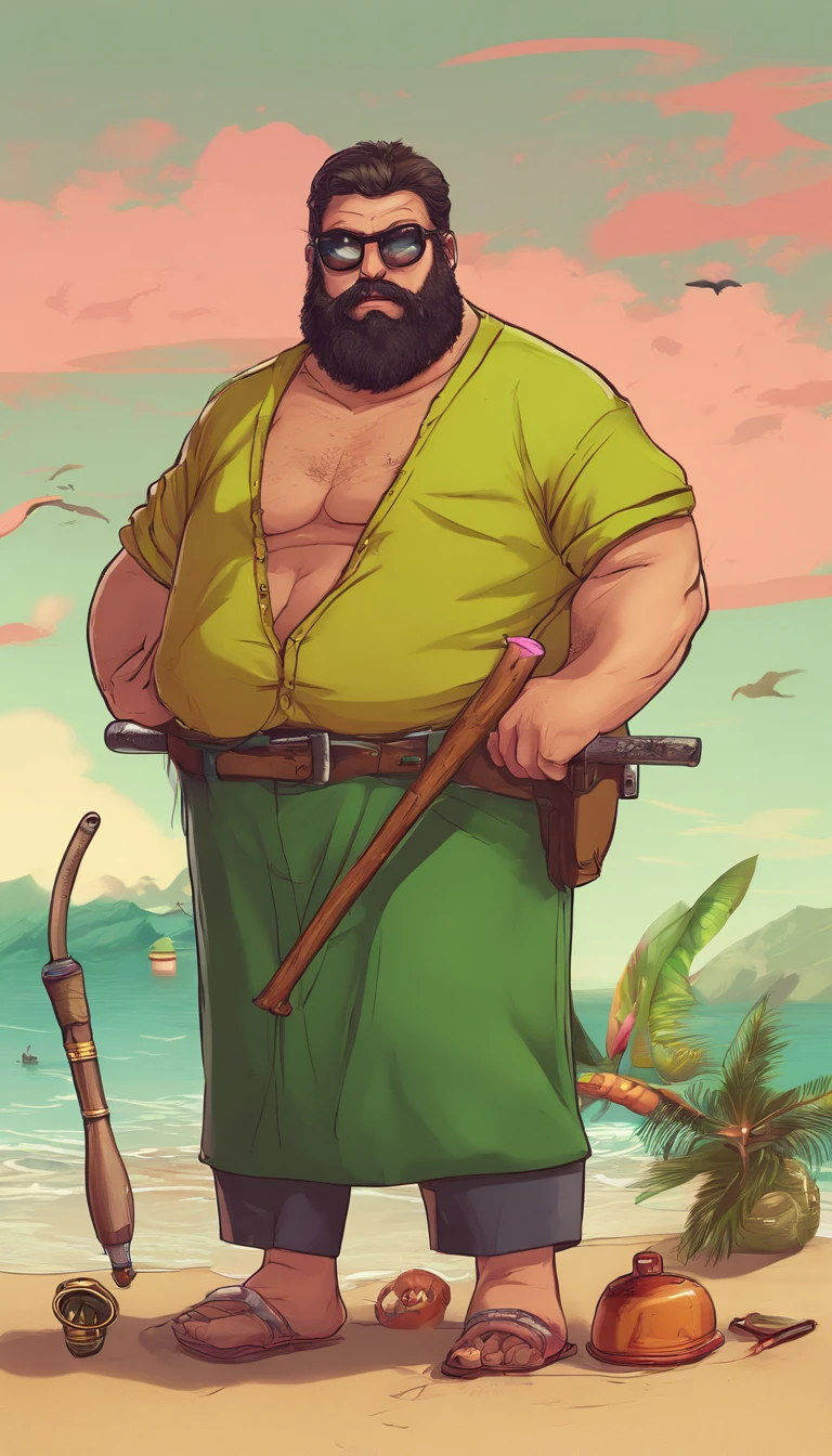 Man Standing with Huge Belly Morbid Obese and Chubby Belly, He's bearded, idade 65, He's holding a piece of fishing gear, vara de pesca. he's naked, (((usando apenas sunga verde))), wearing on his head black cap and black T-shirt dress. beach setting, nacionalidade, Grego, canadense, africano, Italiano, German, Romano, Espanhol, americano, Australiano, havaiano, new zealand, Croata, Polish, Mexicano, German, Japanese, arabic, brasileiro, Espanhol, Belga, Turco, english), folhas de outono, retrato bonito da fantasia, retrato bonito da arte da fantasia, retrato surreal bonito, retrato da fantasia, retrato da arte da fantasia, retrato de fantasia fosco detalhado, Retrato de fantasia sombria, bela arte digital, lindo arte digital, Fundo sonho preto surreal, arte fantasia behance,cinematic light and shadow,K HD | | | | | |