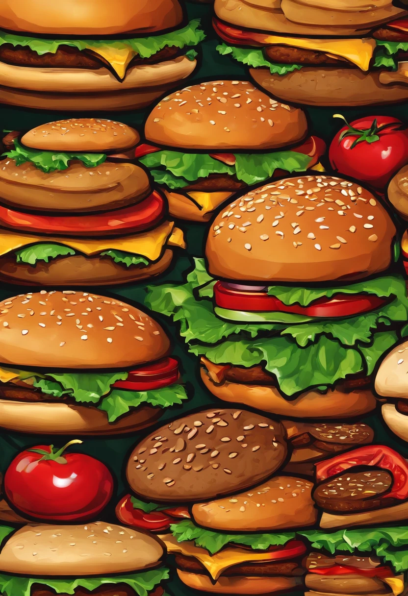 2D LOGO BURGER ICON