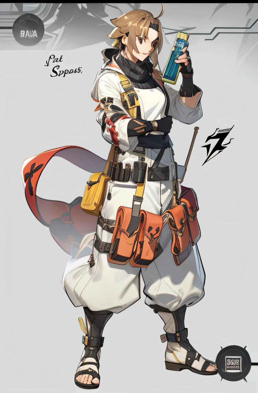 um close up de uma pessoa com uma espada e uma capa, guilty gear strive splash art, Cushart Kenz, estilo de arte guilty gear, Cushart Krenz, guilty gear art direction, Directed by: Krenz Cushart, ( ( arte conceitual do personagem ) ), guilty gear strive graphics, Cushart, Makoto Shinkai ( apex legends ), De Metal Gear