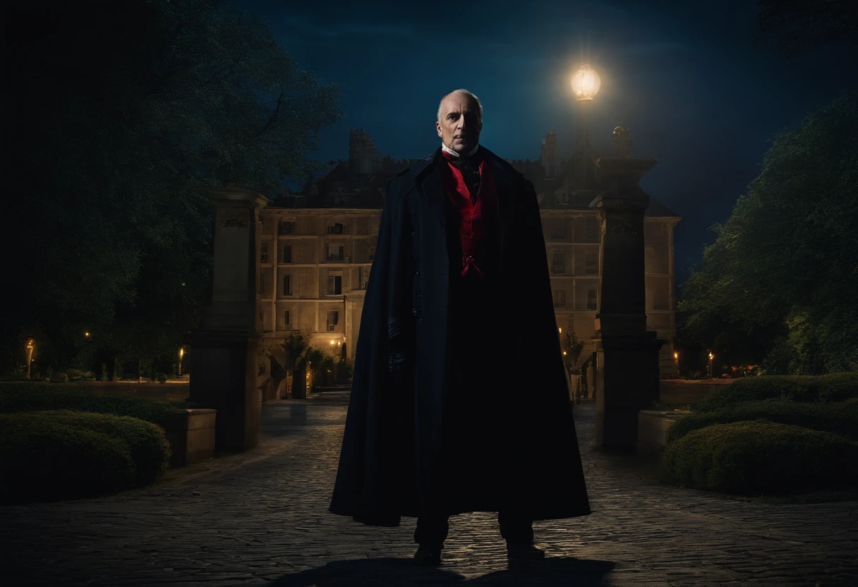 Vampires stalking at night,8K,((tmasterpiece)),hdr,highly detailed,professinal