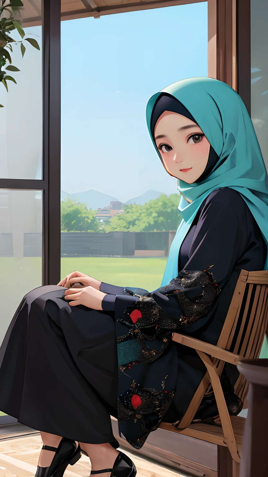 (masterpiece), (best quality), {malay girl in hijab|lady}, looking at viewer, {day|night}, {indoors|outdoors},