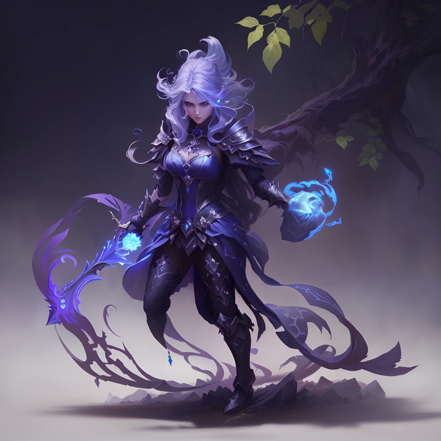 a close up of a person with a sword and a dress, epic fantasy digital art style, detailed digital 2d fantasy art, epic mage girl character, magical fantasy 2 d concept art, epic fantasy art style, epic exquisite character art, full portrait of elementalist, digital 2d fantasy art, dark sorceress full view, painted in the style arcane