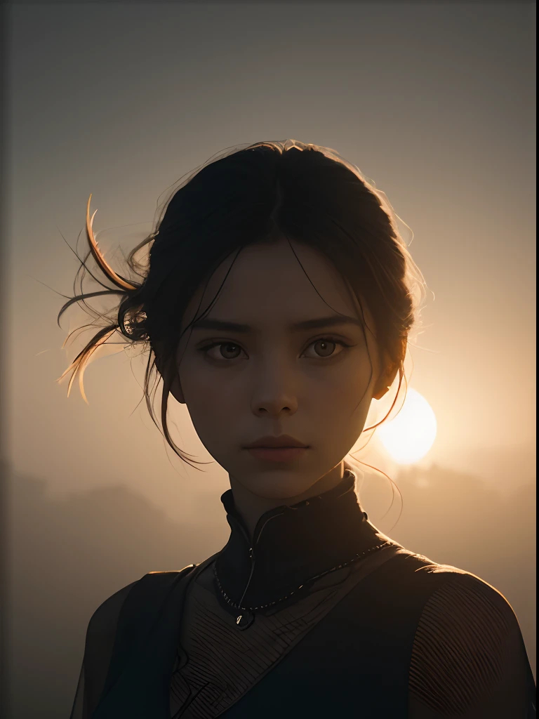8k、(((Real Humans)))、Beautiful -yeld Gen woman with amber skin appearing with elegance and mystery in thick fog. The scene has a realistic and photographic style, See the attractive cinematic look.\n\n Artistic style: Realism, Cinematography\n\n Artistic inspiration: Caravaggio, Roger Deakins\n\n Camera: Arri Alexa mini\n\n shot: Medium plane\n\nRendering-related information: The image is、Must be captured with abundant detail and precise lighting. Using contrasting lighting、Accentuates amber skin in women、Creates a dramatic effect. Fog should be depicted in softness and density, Envelop the female figure in an enigmatic way. The scene should convey a sense of realism and depth, Recalls cinematic aesthetics with cinematic tones and striking textures."