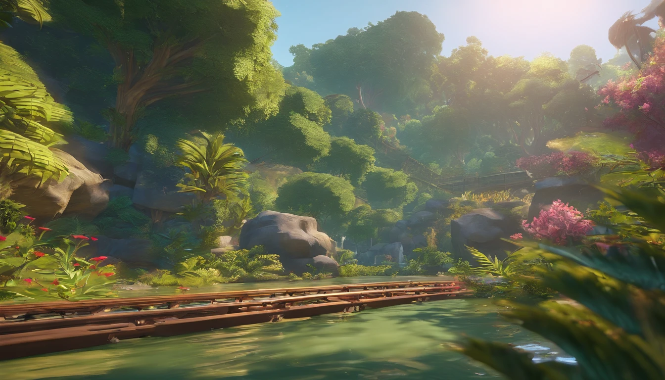 You can use the following prompt for Stable Diffusion to generate a beautiful piece of artwork centered around a minecart on a long track or rails moving across a beautiful jungle:
"(best quality,4k,8k,highres,masterpiece:1.2),ultra-detailed,(realistic,photorealistic,photo-realistic:1.37),oil painting,minecart moving on a long track,rails,jungle with lush greenery,serene atmosphere,tropical plants and trees,vibrant colors,sunlight filtering through the tree canopy,depth and perspective,immersive scenery,majestic landscape,horizon in the distance,peaceful and surreal ambiance,perfect balance of light and shadow,detailed textures,realistic depiction of foliage,attention to minute details,crystal clear reflection of the minecart in water,natural beauty captured in every brushstroke."