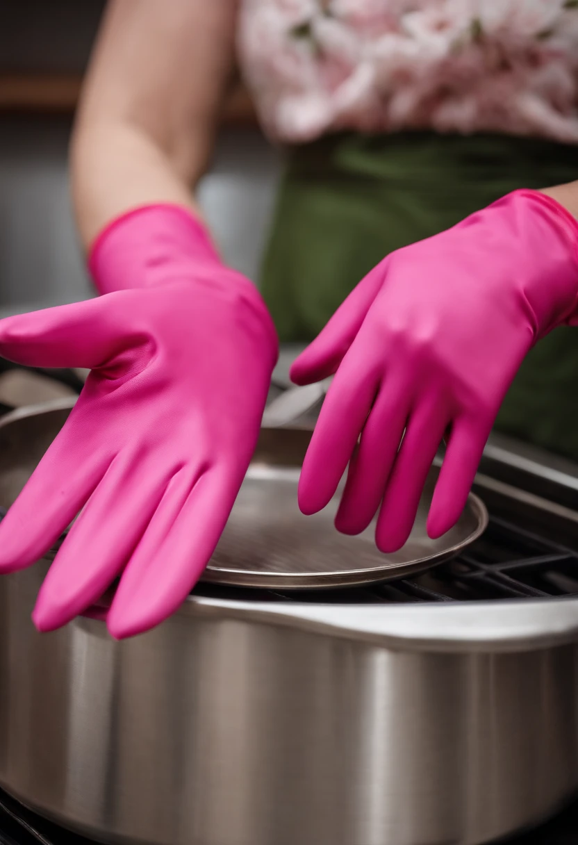 rubber glove、Cooking gloves、Pink gloves