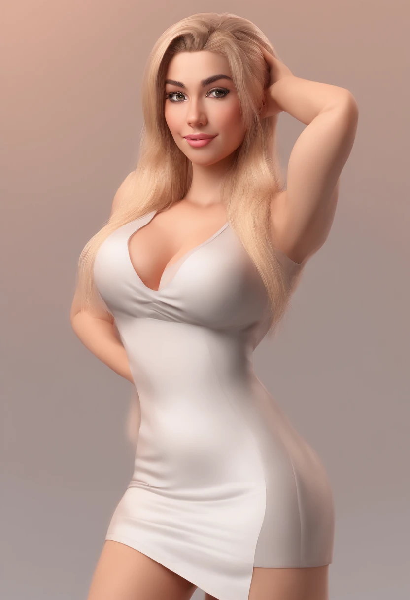 Garota, sexy, jovem, pervertida, roupa apertada