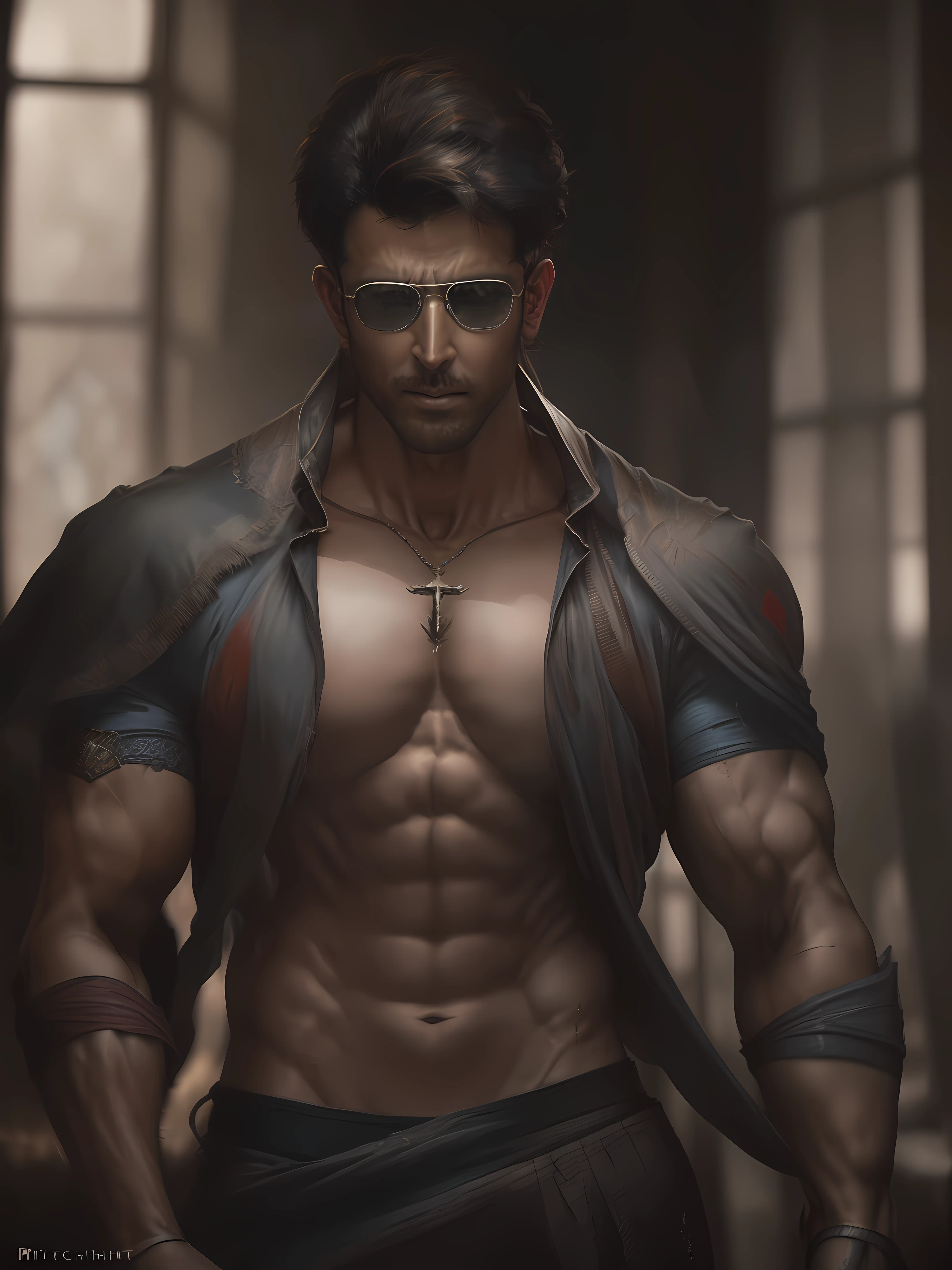 (Hritik Roshan as a superman) ; ,epic, realistic, faded, neutral colors, ((((hdr)))), ((((muted colors)))), intricate scene, artstation, hyperdetailed, cinematic shot, warm lights, dramatic light, intricate details, vignette, complex background, [[teal and orange]], slate gray atmosphere, perfect lighting, perfect shading, (photorealistic:1.6),