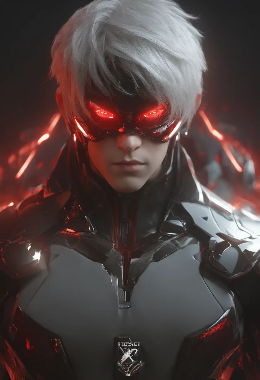 (Dramatic, grittiness, Intense:1.4),Masterpiece, Best quality, 8K, insanely details, Intricate details, ultra - detailed, hyper qualit, High detail, Ultra detailed, Masterpiece,Upper body, Close-up,(imid shot,macro shot:1.25),(Red eyes:1.5),(White hair:1.2),1boy, over-Tortoise Man,Holographic reality, holographic halo, Motion blur, game light effects, rim-light, Soft light, cinematic rim light, Delicate light, Cyberpunk Style, Oil painting texture, full lenght shot, 3D artist, Detailed, Futuristic, Lightning,