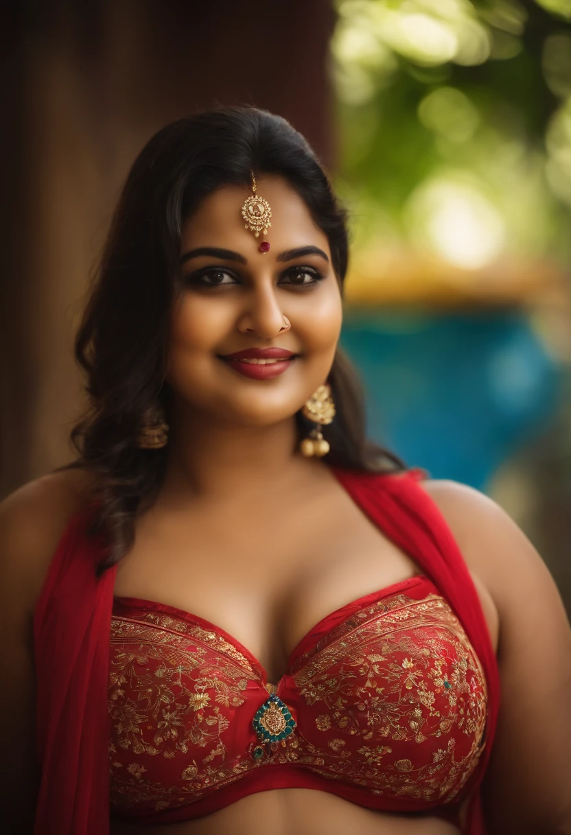 A beautiful plus size girl in bra and panty bikini from Kanpur India.