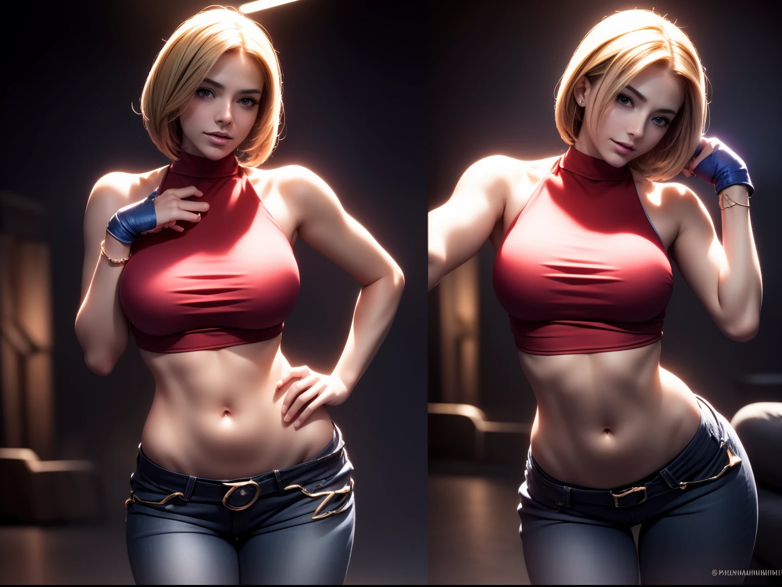 (((mary blue))) ((kof)) (((enormes tetas))) 8k,((cuerpo completo))(((Amazing tits)))caliente, hermosa,((Hornie)), 8k, hiperrealista todo como un motor irreal trazado de rayos render ((estilo humano hiperealista)),(((Empty dark background))). hiperrealista todo como un motor irreal trazado de rayos render estilo humano realista ,(((Empty dark background)))., Suavemente iluminado, Intimo exquisito detalle, foco nítido, intrincadamente detallado, rewarded photography, small-catchlight, bajo contraste, alta nitidez, facial-symmetry, profundidad de campo, cinematic background, Renderizado del motor irreal, Imagen central, dream-like, Suavemente iluminado, intimo, imagen de cuerpo completo ,cuerpo completo,((tetona)),((piernas torneadas)) perfect ass ecchi