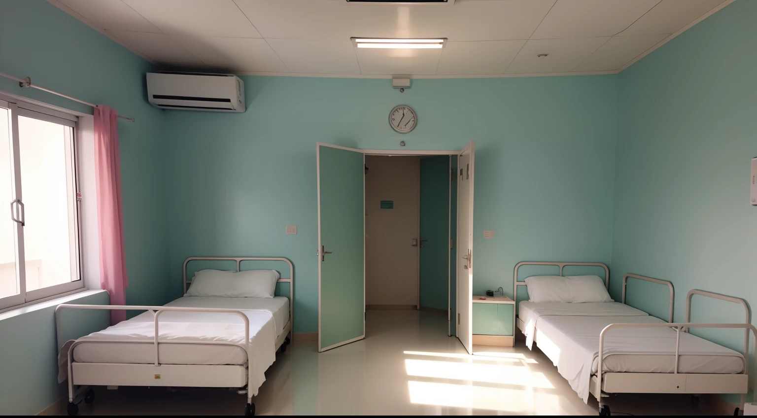 enfermeira em momento de repouso no hospital